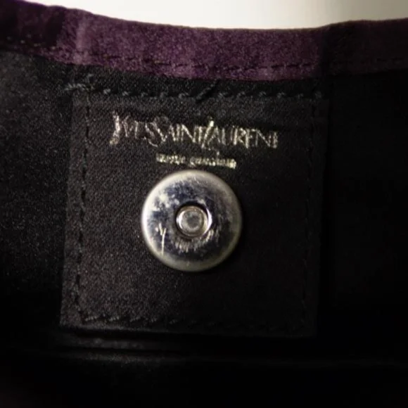 Tom Ford Yves Saint Laurent Purple Satin Mombosa Bag - Picture 12 of 12